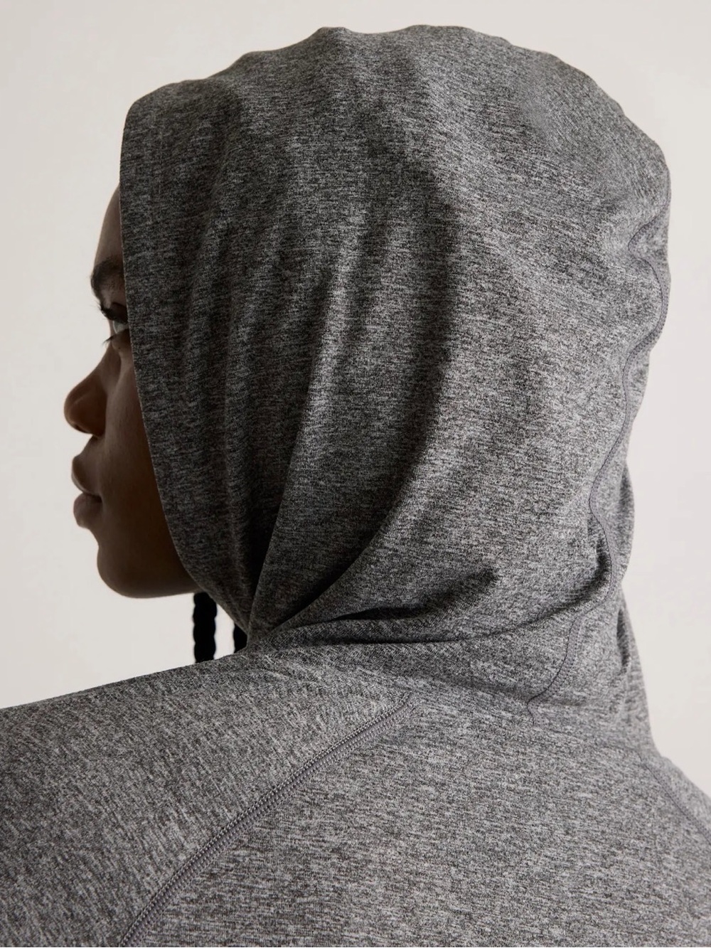 Quince Med Flowknit Pullover Hoodie Sweatshirt Athletic Heather Grey Ultra-Soft - Picture 3 of 15